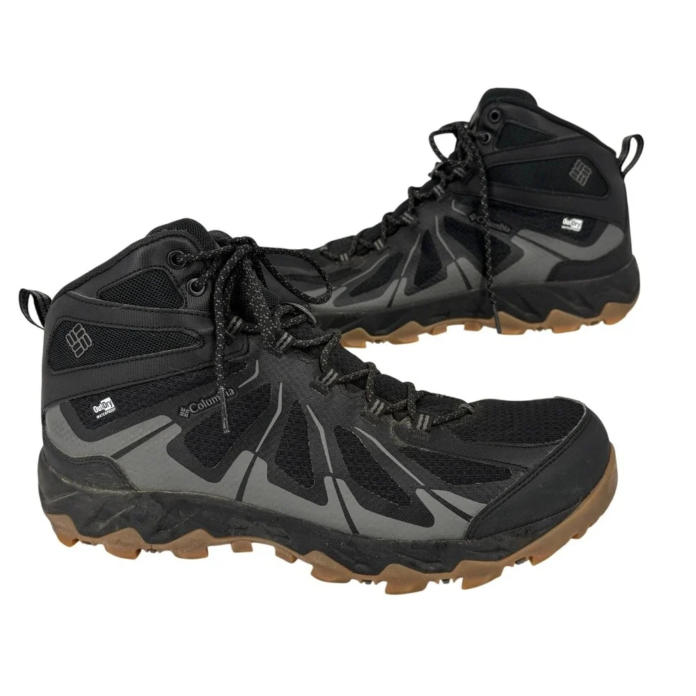 Columbia Newton Ridge Hiking Boots Mens 11 Black Waterproof Lightweight
